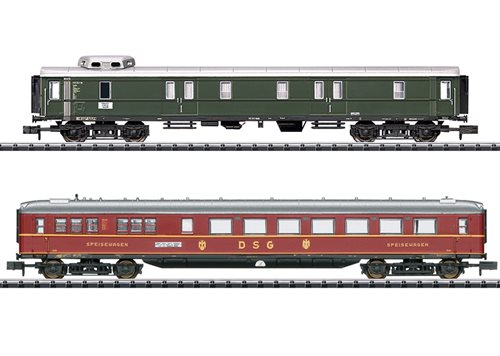 Minitrix 18286 Schnellzugwagen-Set 1 "D 96", ep III, KOMMENDE NYHED 2023