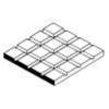 Evergreen 4514 Fortorvsflise plade 3,2 x 3,2 mm, 150 x 300 x 1mm