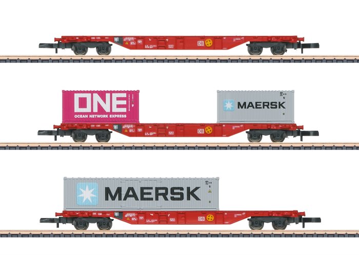 Märklin 82640 Containertragwagen-Set, ep VI, KOMMENDE NYHED 2023