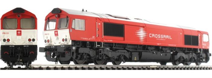 Heljan 66004 Class 66 Crossrail PB 03 AC digital sound, ep VI TILBUD