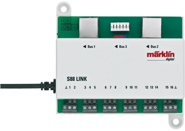 Märklin 60883 Tilbagemeldingsmodul L88 hovedmodul for for kontaktgivere på digitalt styrede anlæg