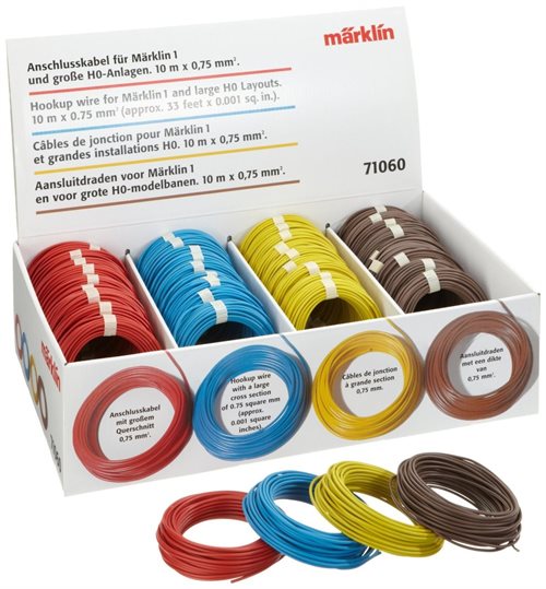 Märklin 71060-3 Ledning, Gul, 0,75 kvadrat, 10 meter