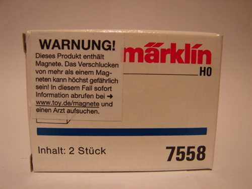 Märklin 7558 Fartøjsmagneter til reedkontakter m.v. mål: 10 x 10 x 3 mm.