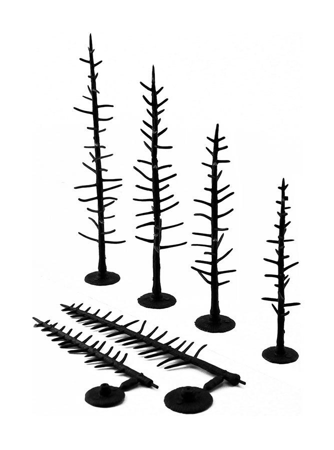 Woodland Scenics TR 1125 Plastic kit, let at lave, 44 stk, 10-15 cm NYHED 2016